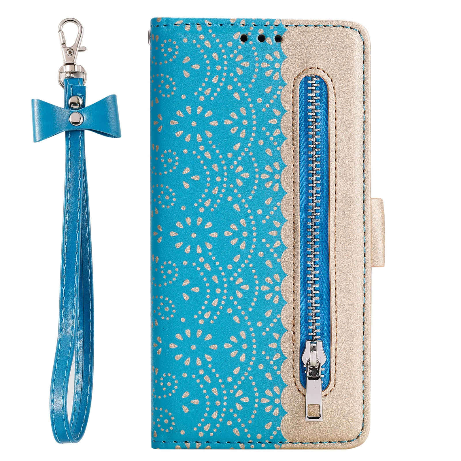 For Samsung Galaxy S23 FE Phone Case Wallet Cover Lace Flower Pattern Leather Shell with Bowknot Wrist Strap For Samsung Galaxy S23 FE Phone Case Wallet Cover Lace Flower Pattern Leather Shell with Bowknot Wrist Strap